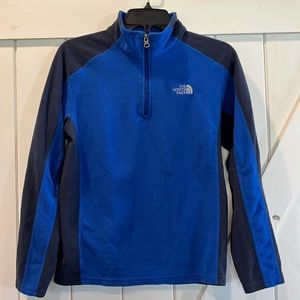 North Face 3/4 zip fleece YL